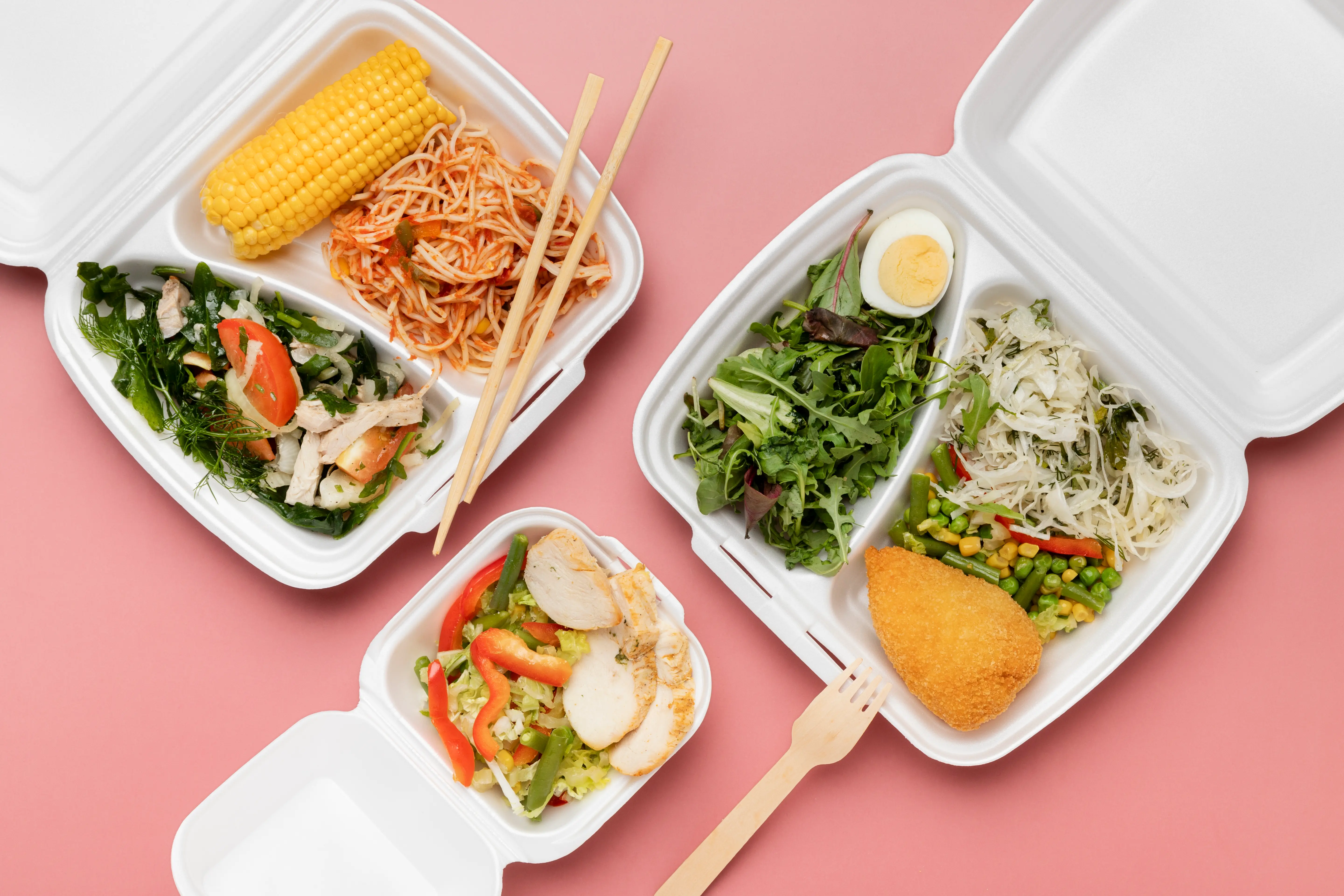 Eco-Friendly Biodegradable Sugarcane Bagasse Clamshell Box Wholesale Export